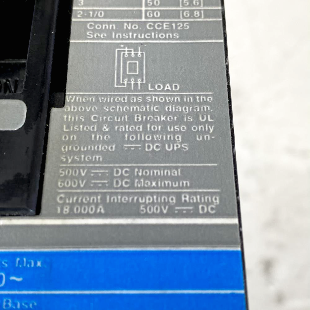 Siemens Sentron 60A, 3-Pole, 600V Circuit Breaker ED63B060