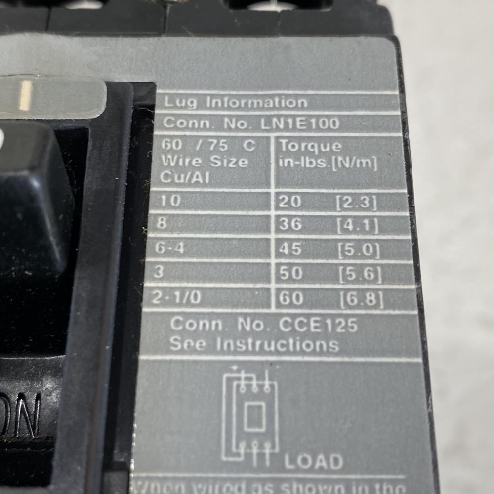 Siemens Sentron 60A, 3-Pole, 600V Circuit Breaker ED63B060