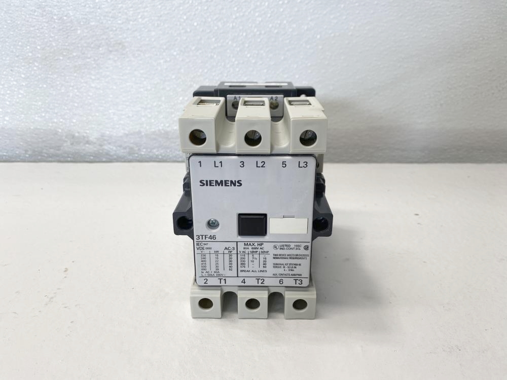 Siemens 80A, 600V Contactor Starter Relay 3TF46 11-0AK6