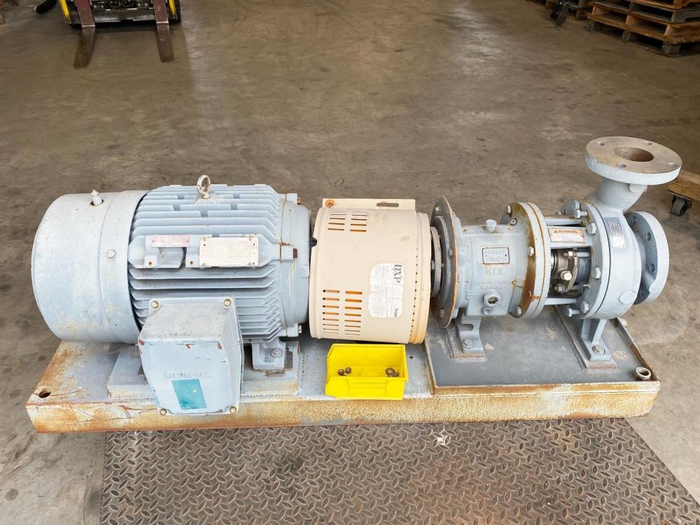 Goulds 3196 MTX Centrifugal Pump, 3"x4"-7", 316 SS w/ 30 HP Motor