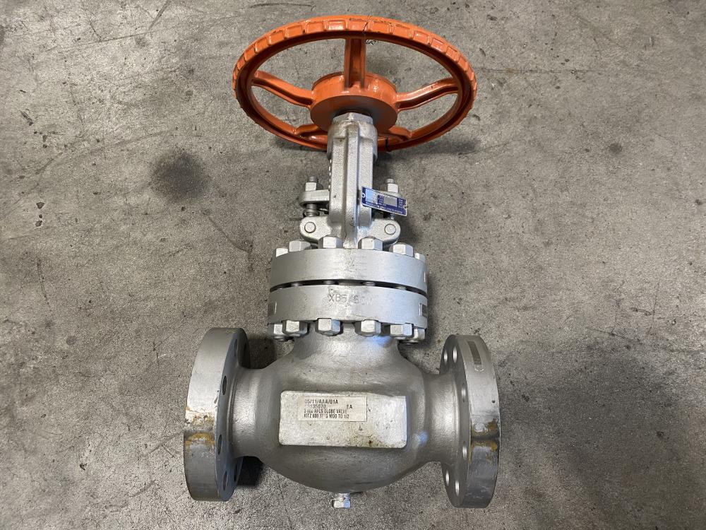 Kitz 3" 600# WCB RF Globe Valve, SCJS W/ 1/2" Tap