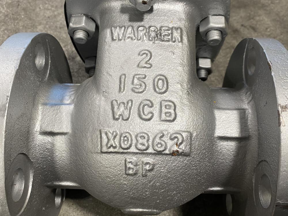 Warren 2" 150# WCB and 316 Stainless Steel RF Gate Valve 1155-12N F