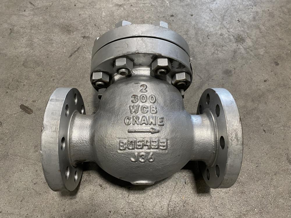 Crane 2" 300# WCB RF Swing Check Valve 159 XU