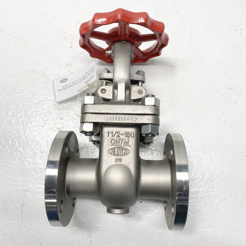 Aloyco 1-1/2" 150# CN7M RF Gate Valve 117F