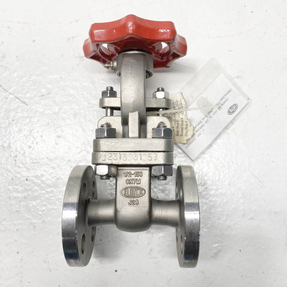 Aloyco 1/2" 150# CN7M RF Gate Valve 117S