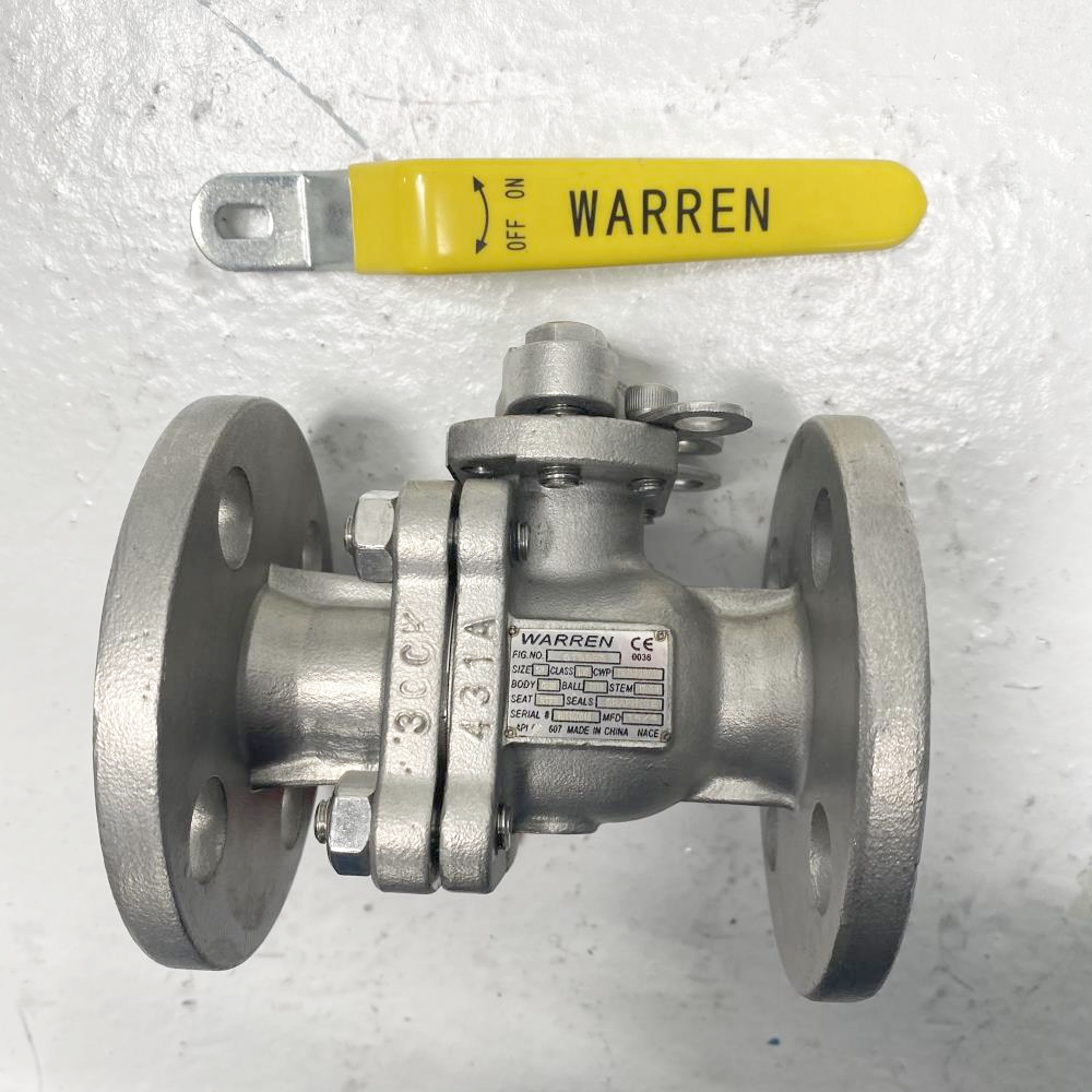 Warren 3/4" 150# CF8M RFFP Ball Valve 6156FS