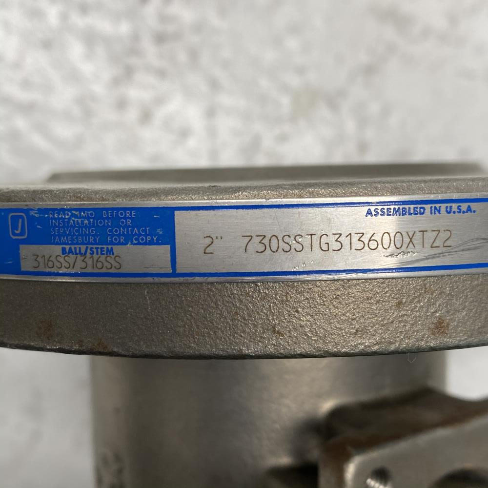 Jamesbury 2" 300# 316SS RF Ball Valve 2" 730SSTG313600XTZ2