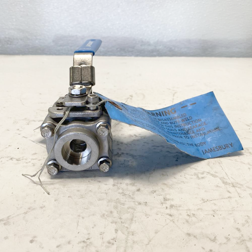 Jamesbury 1/2" Socketweld CF8M Static Grounded Ball Valve 1/2" 4CBSTGR3600XTB2