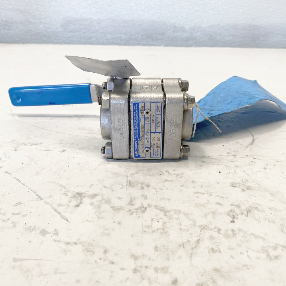 Jamesbury 1/2" Socketweld CF8M Static Grounded Ball Valve 1/2" 4CBSTGR3600XTB2