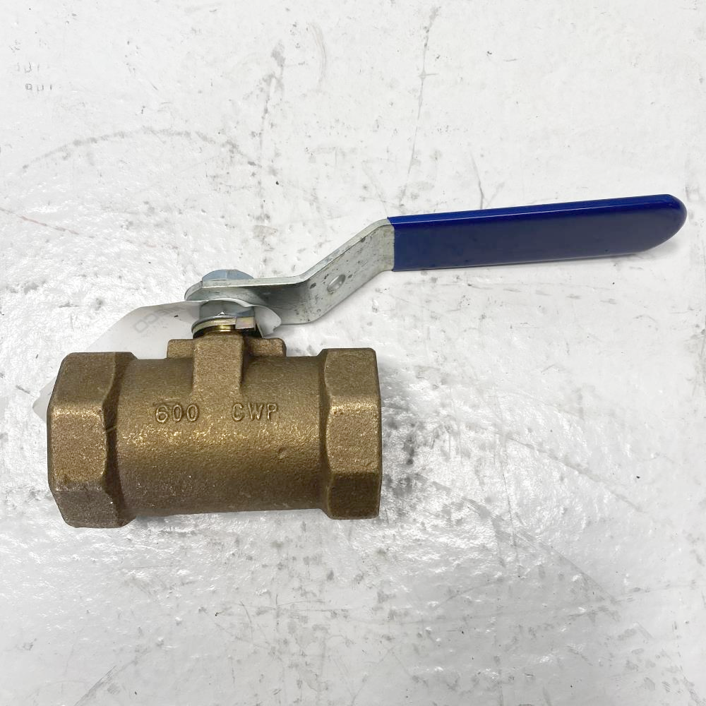 Lot of (2) Nibco 1-1/2" Threaded 600# Bronze Ball Valve T-560-BRY-20