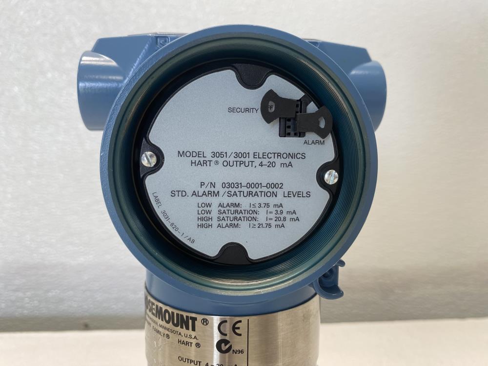 Rosemount 0 to 25 IN H2O Smart Pressure Transmitter 3051CD1A02A1AH2E5