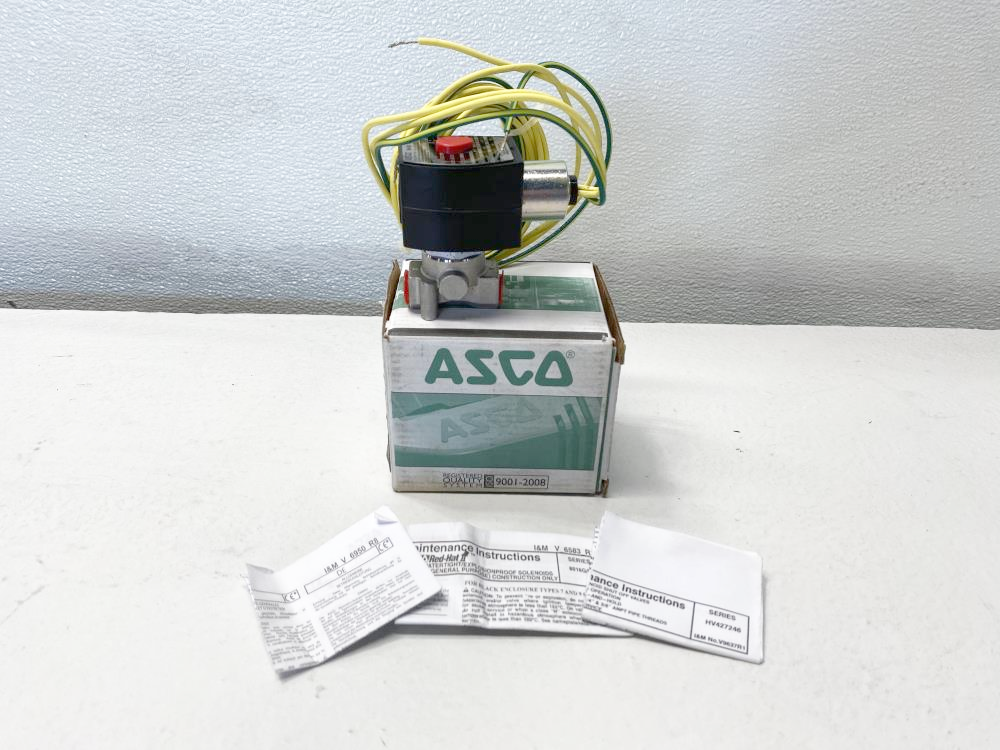 ASCO Red-Hat 1/4" NPT 2-Way 24V Solenoid Valve EFHT8016H1, HV427246002