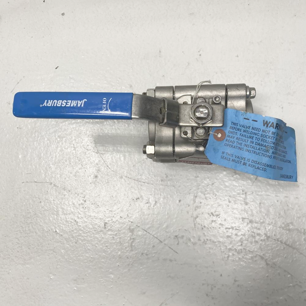 Jamesbury 2" Socketweld CF8M Top Grounded Ball Valve 2" 4CFTG3600XTB2