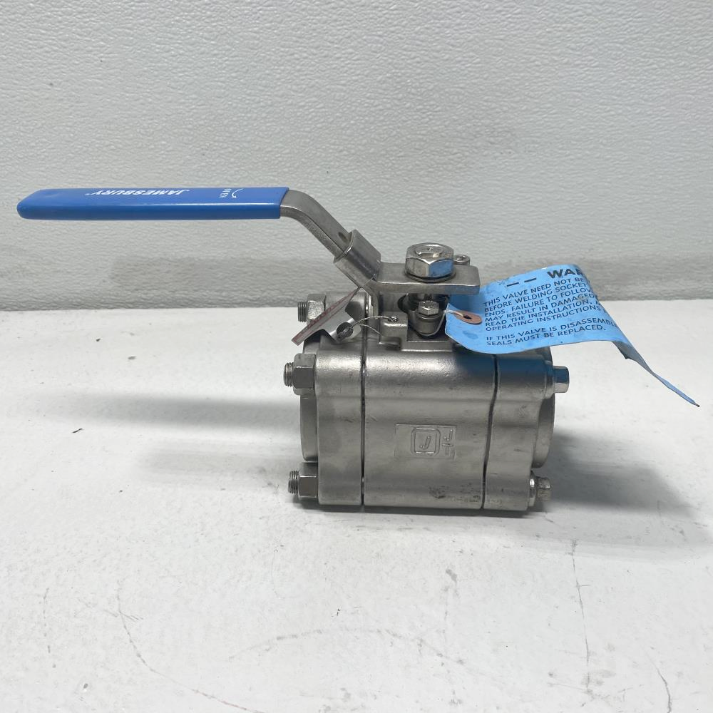 Jamesbury 2" Socketweld CF8M Top Grounded Ball Valve 2" 4CFTG3600XTB2