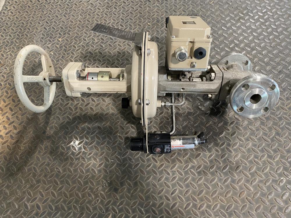 Samson 1" 150# CF8 Actuated Globe Control Valve 241-1 w/ 3730-4 Positioner