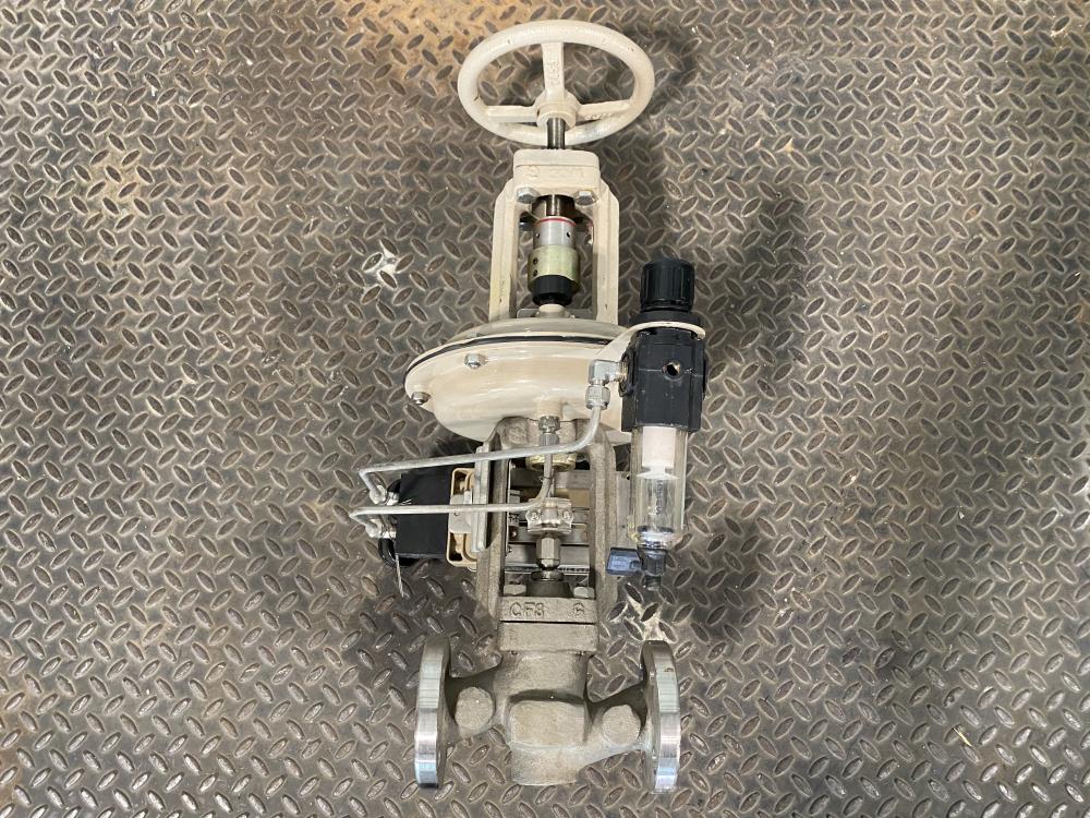 Samson 1" 150# CF8 Actuated Globe Control Valve 241-1 w/ 3730-4 Positioner