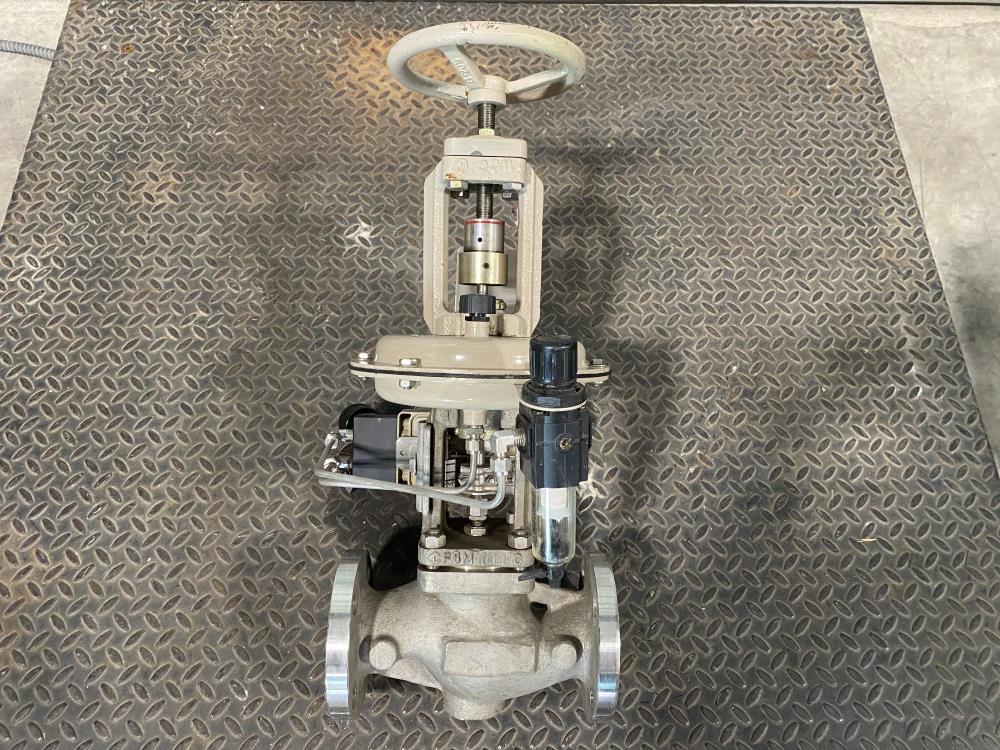 Samson 2" 150# CF8M Actuated Globe Control Valve 241-1 w/ Positioner 3730-4