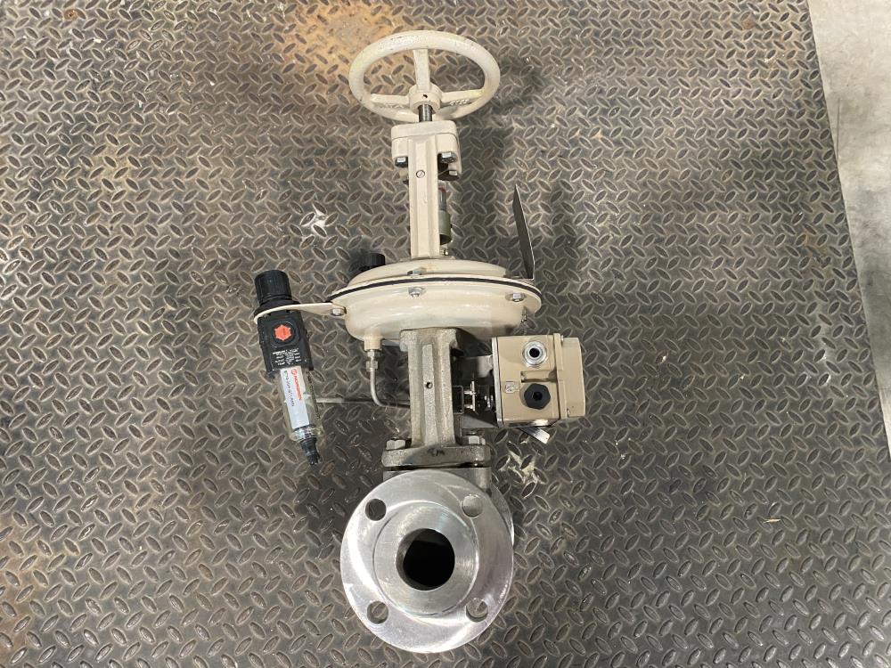 Samson 2" 150# CF8M Actuated Globe Control Valve 241-1 w/ Positioner 3730-4