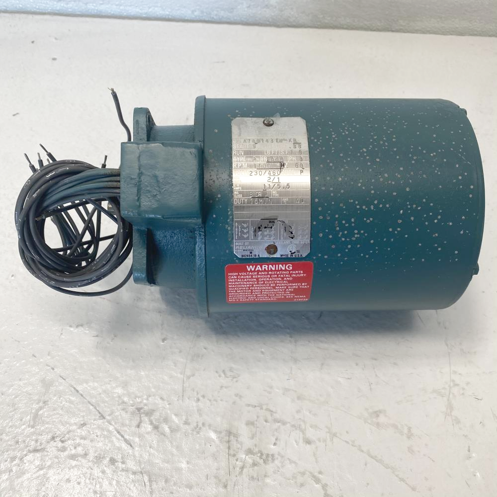 Limitorque Energy Efficient Electric Motor A78Q1431N-XR, .33 HP, 1700 RPM