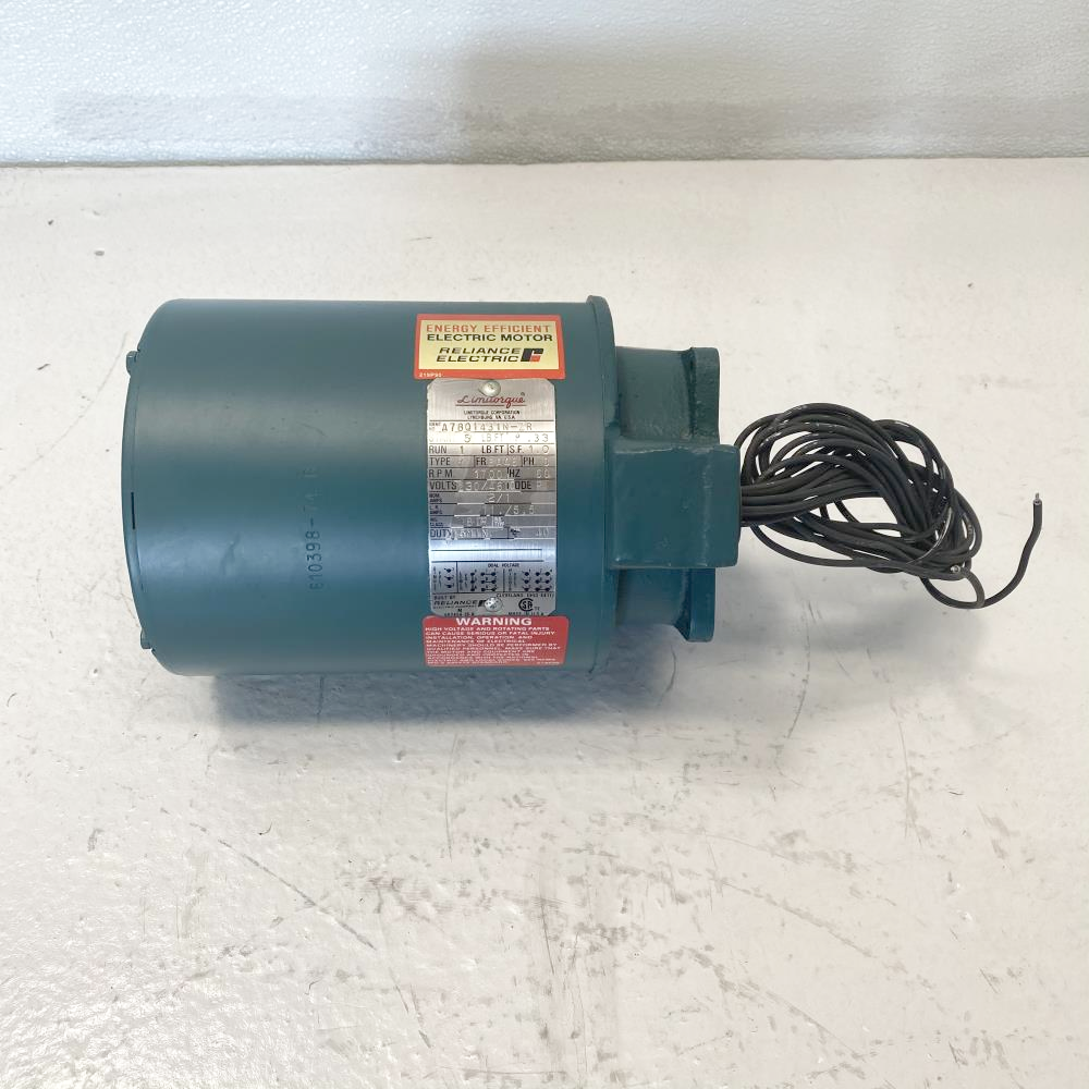 Limitorque Energy Efficient Electric Motor A78Q1431N-ZR, .33 HP, 1700 RPM