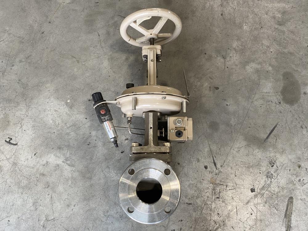 Samson 3" 150# CF8 Actuated Globe Control Valve 241-1 w/ 3730-4 Positioner