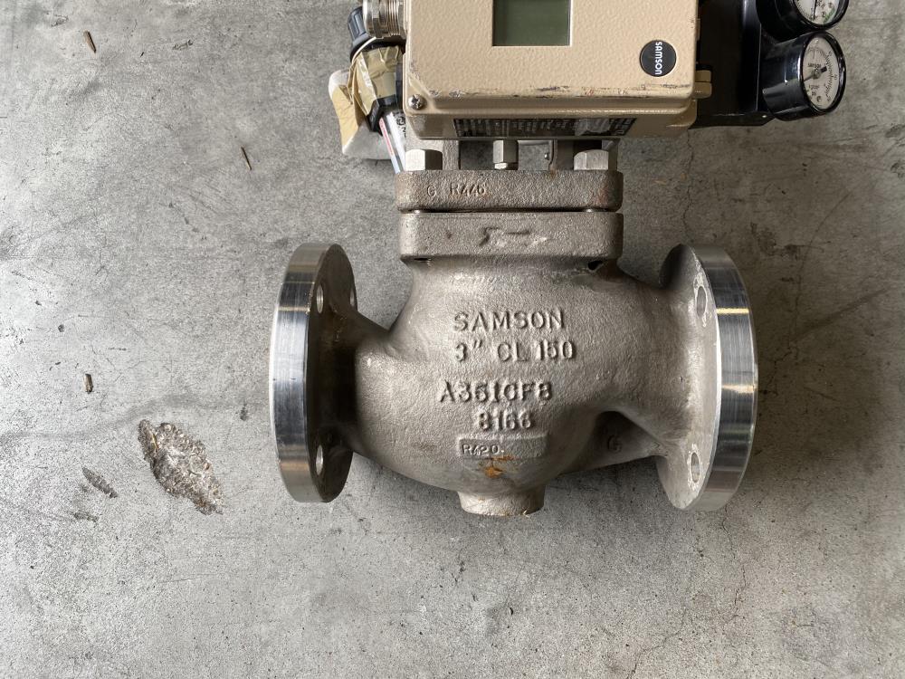 Samson 3" 150# CF8 Actuated Globe Valve 241-1 w/ 3730-4 Profibus Positioner