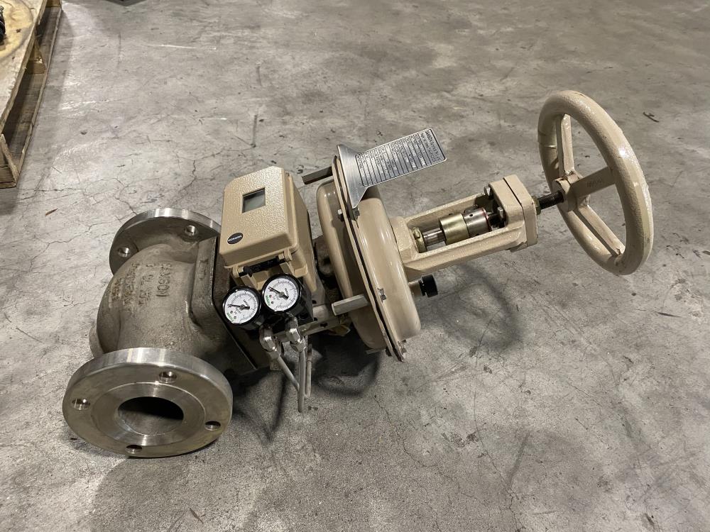 Samson 3" 150# CF8M Actuated Globe Valve 241-1 w/ 3730-4 Positioner