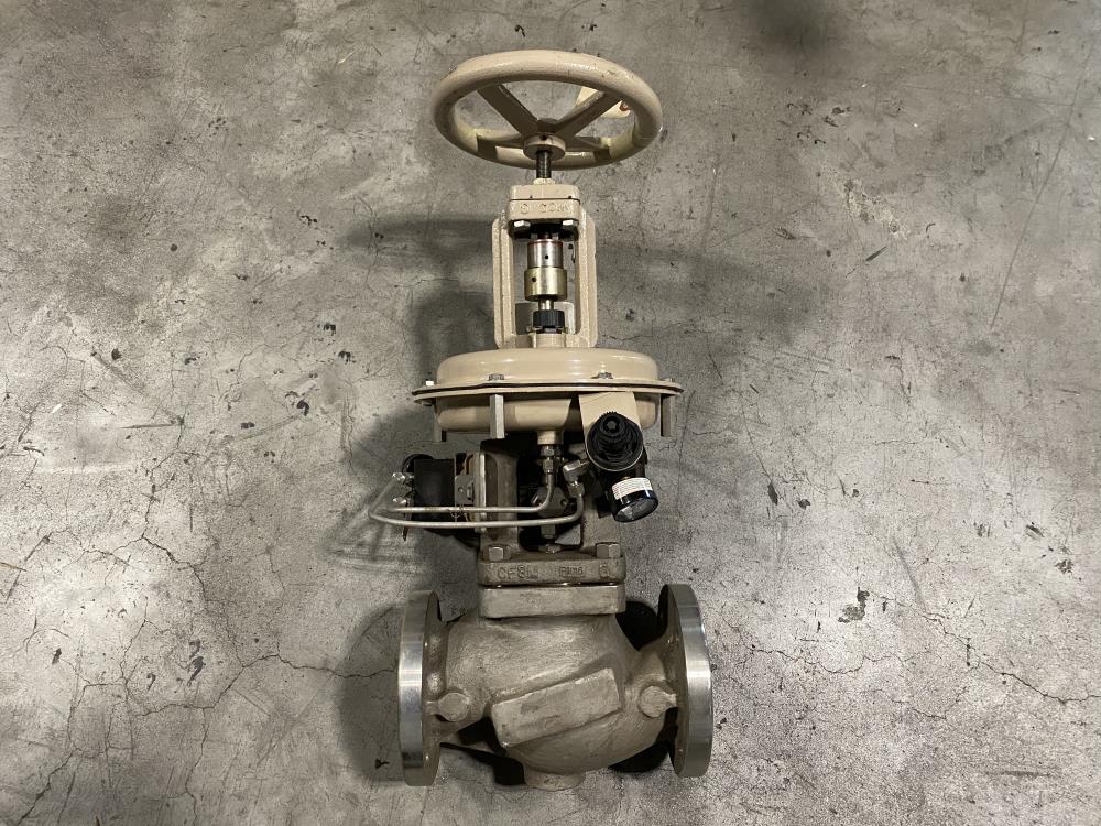 Samson 3" 150# CF8M Actuated Globe Valve 241-1 w/ 3730-4 Positioner