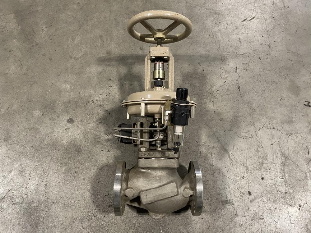 Samson 3" 150# CF8M Actuated Globe Valve 241-1 w/ Profibus Positioner 3730-4