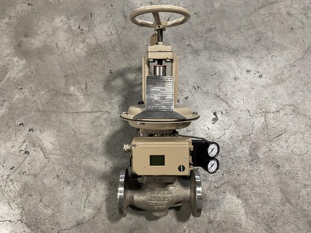 Samson 2" 150# CF8 Actuated Globe Valve 241-1 with 3730-4 Positioner