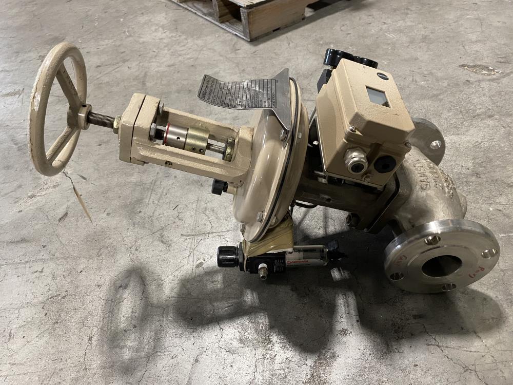 Samson 2" 150# CF8 Actuated Globe Valve 241-1 with 3730-4 Positioner