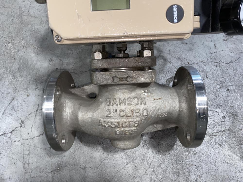 Samson 2" 150# CF8 Actuated Globe Valve 241-1 with 3730-4 Positioner