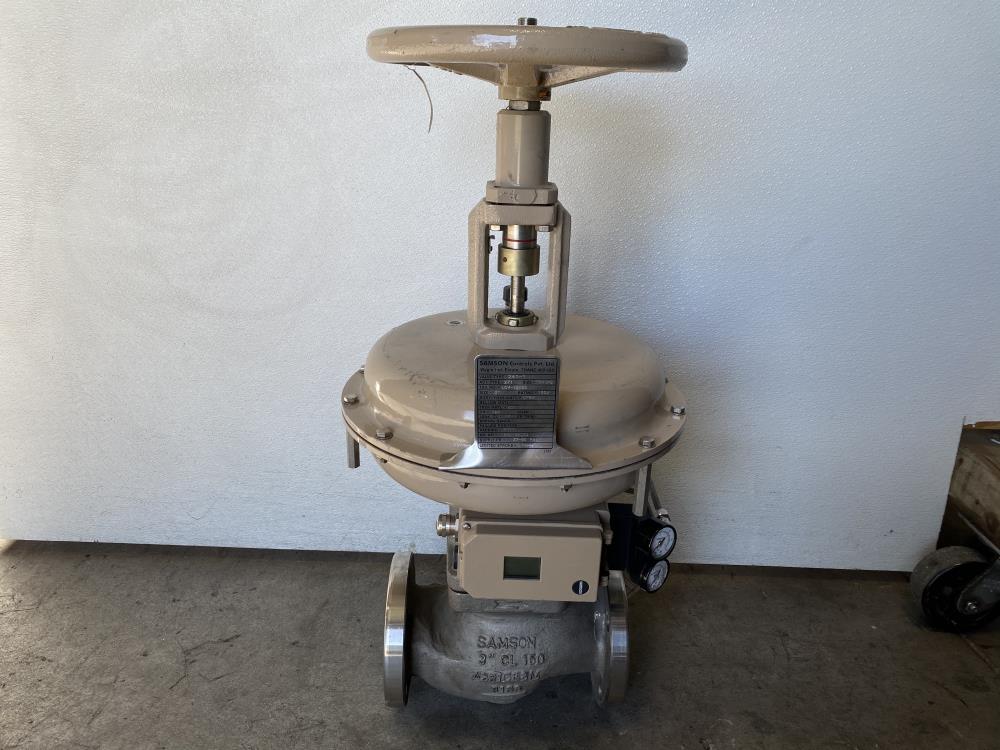 Samson 3" 150# CF8M Actuated Globe Valve 241-1 & 3730-4 Profibus Positioner 