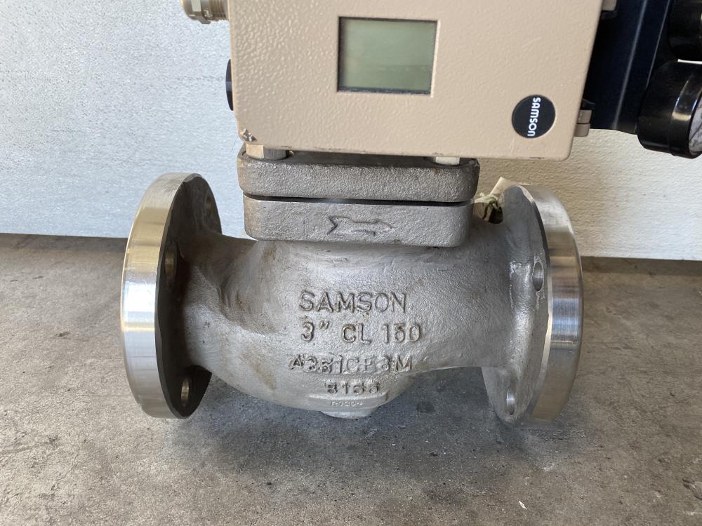 Samson 3" 150# CF8M Actuated Globe Valve 241-1 & 3730-4 Profibus Positioner 