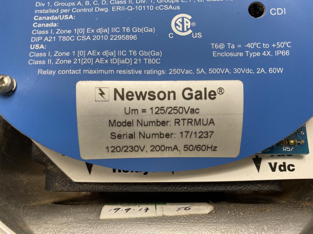 Newson Gale Earth-Rite ER II Indicator in Explosion Proof Enclosure RTRMUA