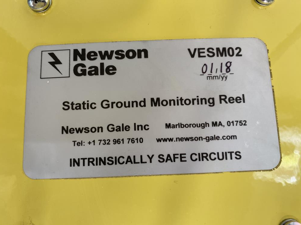Newson Gale Static Ground Monitoring Reel VESM02 w/ Grounding Clamp VESX90-IP
