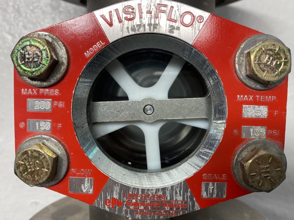 Visi-Flo 1471TF 2" 150# CF8M Flanged Sight Flow Indicator w/ Rotor