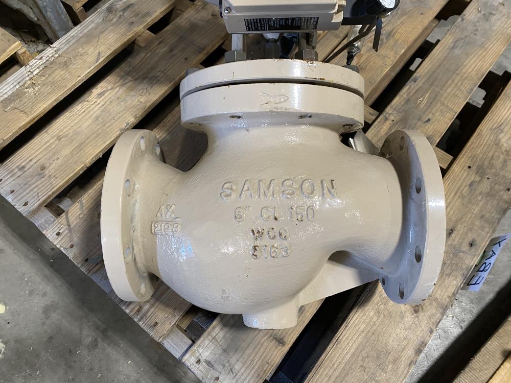 Samson 6" 150# WCC Actuated Globe Control Valve 241-1 w/ 3730-4 Positioner	