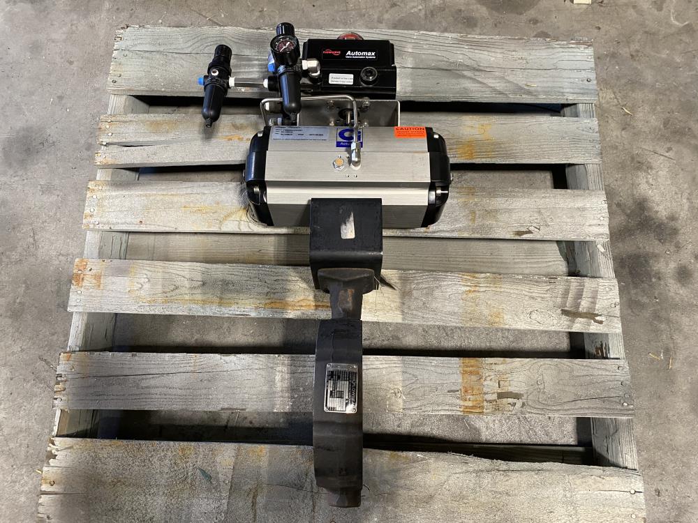 Crane Flowseal 6" 150# WCB Actuated Butterfly Valve, SS Disc 06-1WA-12DTTG-HOJ