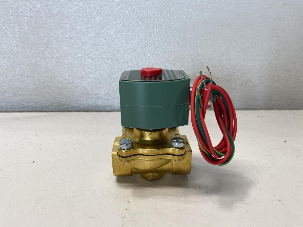 ASCO Red-Hat 3/4" NPT 2-Way Brass Solenoid Valve 8210G095