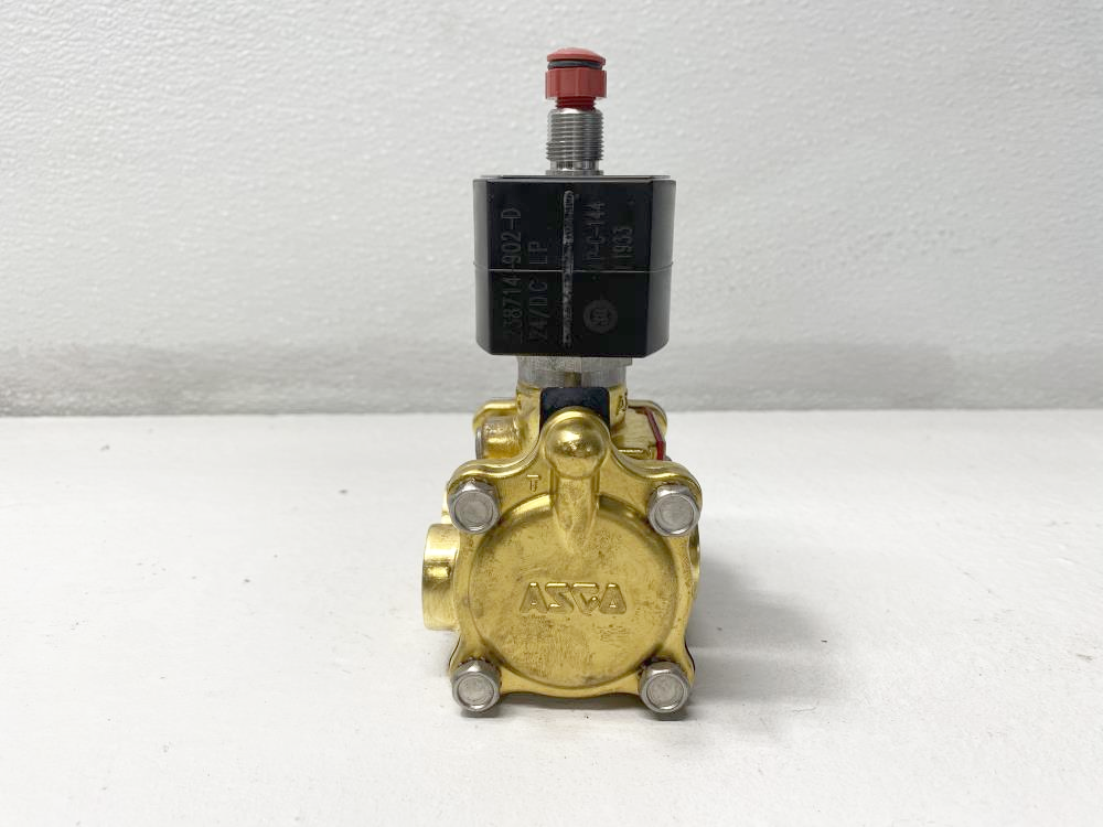 ASCO 1/2" NPT 3-Way Brass Solenoid Valve, 24 VDC, EF8316G304, EF8003G300