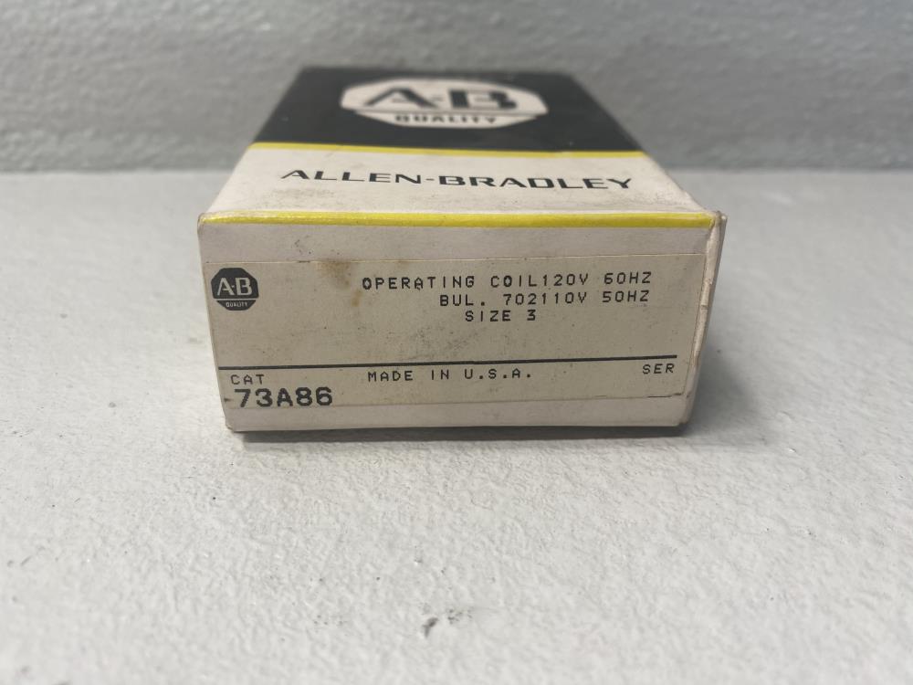 Allen Bradley 73A86 Operating Coil, Size 3, 120V