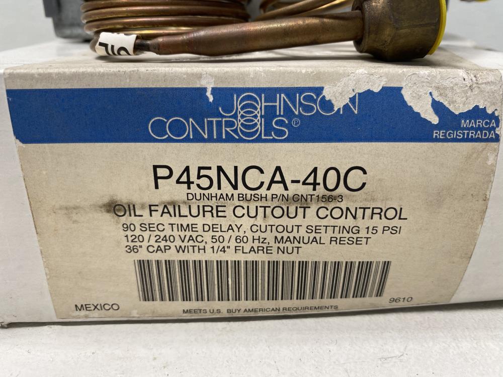 Johnson Controls P45NCA-40C Lube Oil Pressure Controller
