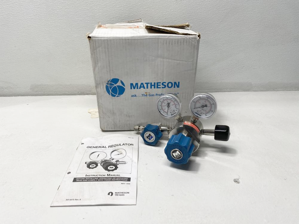 Matheson MREG-4349-BA Gas Regulator, 3000 PSI, Stainless, 3905-330