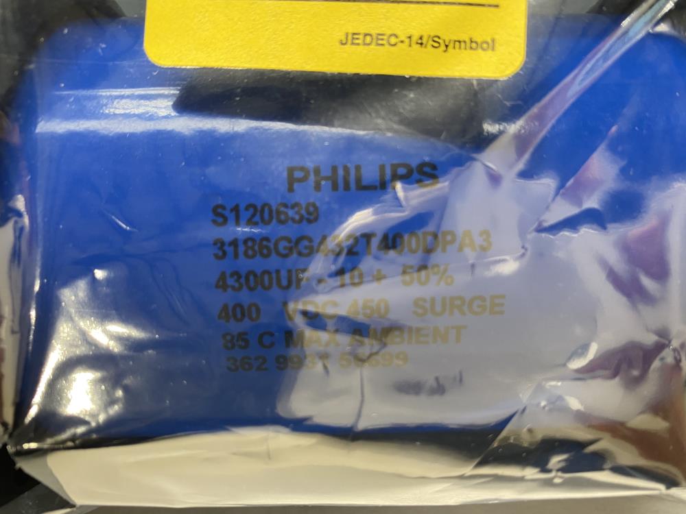 Philips S120639 Capacitor, 4300UF, 400 VDC, 450 Surge