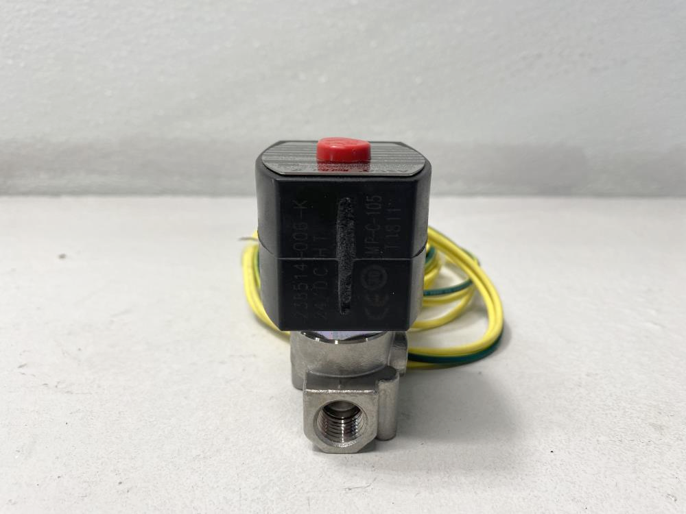 ASCO 1/4" NPT 2-Way 24V Solenoid Valve HV427246002, EFHT8016H1