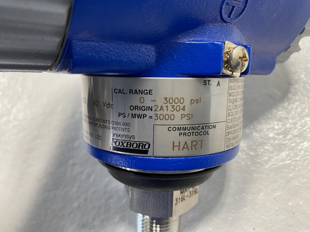 Foxboro 0-3000 PSI Pressure Transmitter IGP10-T22E1F-M1L1V3