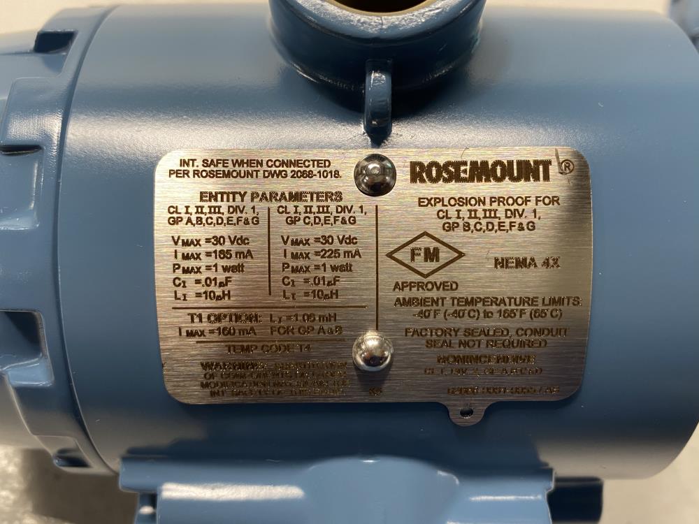 Rosemount 0-4000 PSIG Gage and Absolute Pressure Transmitter 2088G4S22A1M5K5