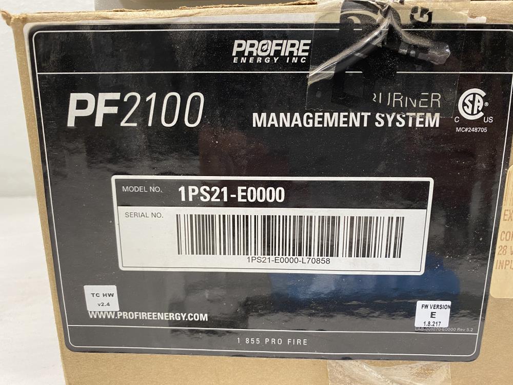 ProFire PF2100 Burner Management System 1PS21-E0000