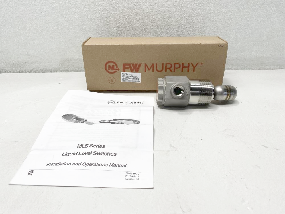 Murphy 2" NPT Stainless Steel Liquid Level Float Switch MLS-020, 15700839
